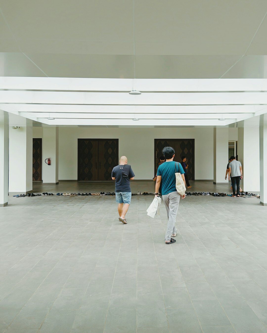 seniors smiling in community hall
